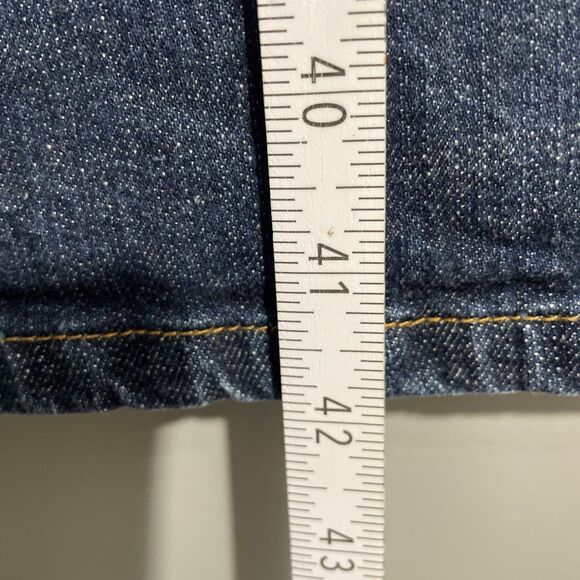 Vintage Seven7 Jeans Women’s 18 Premium Dark Wash Distressed Denim Wide Leg Y2K - Picture 7 of 16